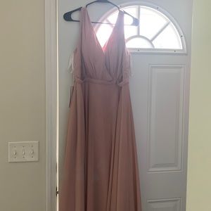 Full Length Dusty Rose JJ’S a house Formal Dress
